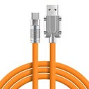 120W 6A Type C to Type A Liquid Silicone Cable 1M (orange)