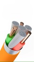 120W 6A Type C to Type A Liquid Silicone Cable 1M (orange)
