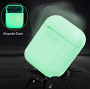 Silicone protective case for Apple AirPods 1-2 (Glow-in-the-dark green)
