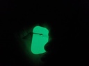 Silicone protective case for Apple AirPods 1-2 (Glow-in-the-dark green)