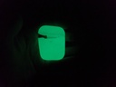 Silicone protective case for Apple AirPods 1-2 (Glow-in-the-dark green)