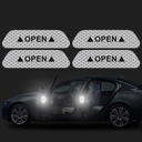 Reflective car door sticker (silver)
