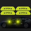 Reflective car door sticker (green)