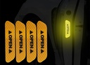 Reflective car door sticker (yellow)