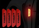 Reflective car door sticker (red)