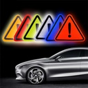 Reflective warning triangle sticker (orange)