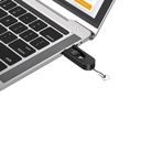OTG Micro SD/TF to USB 2.0 Type-A Male and USB Type-C Male Adapter (White)