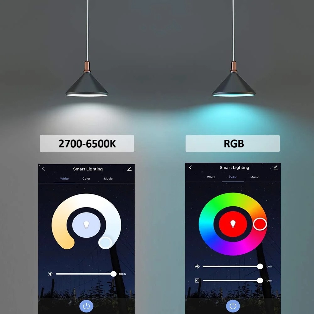 Smart Home RGB LED Bulb – E27, WiFi, 18W