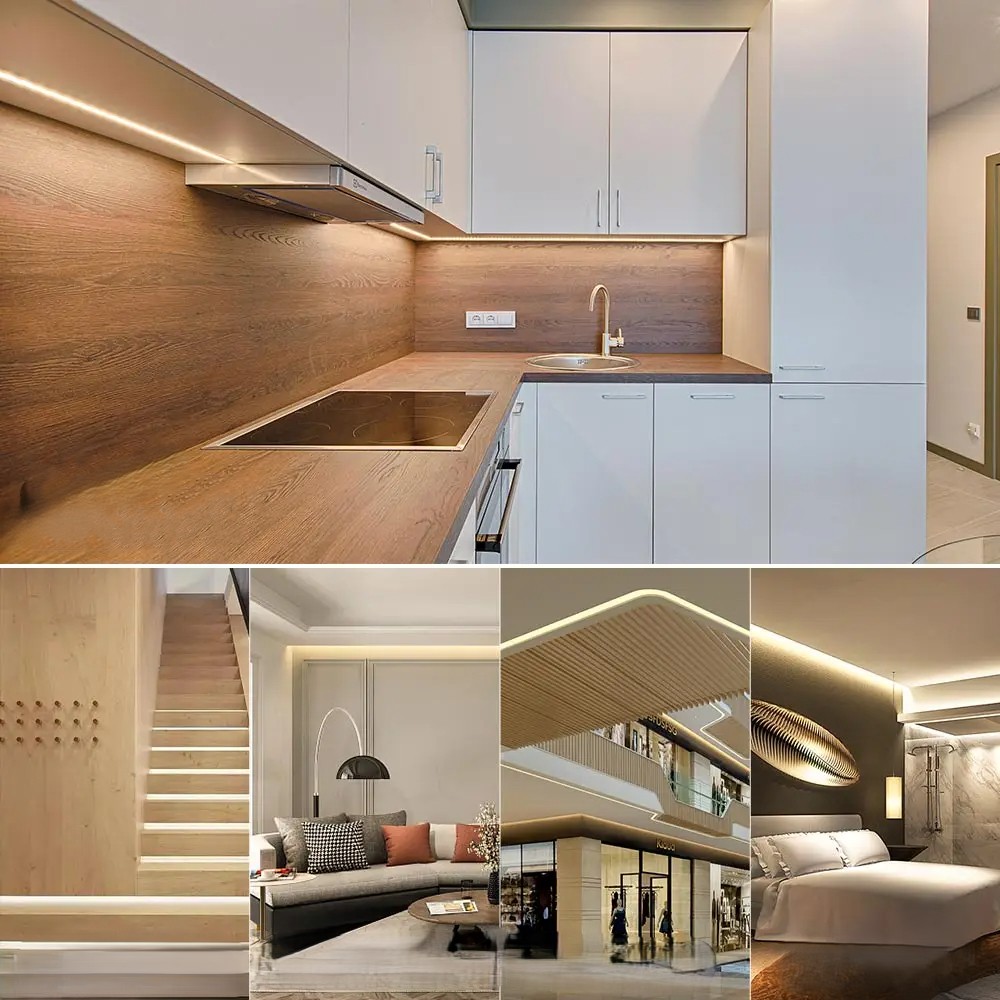LED Strip with AC 220V, Natural White 4000K-4500K, 2835 SMD, 120 LED/M, IP67 (3m)