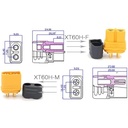 XT60H Connector Plug with Sheath – Enhanced Protection Male/Female Bullet Terminal