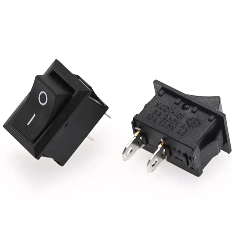 KCD1 Rocker Switch 2-Pin (21x15mm) ON/OFF SPST 10A 125V 6A 250V