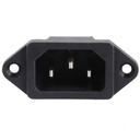 IEC C14 Panel Mount AC Socket – 3-Pin, DB-14-1F-HW, 10A 250V
