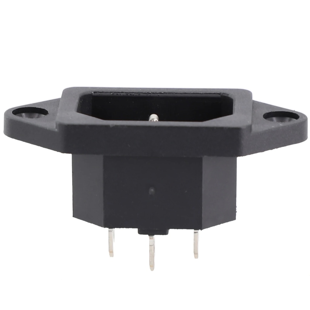 IEC C14 Panel Mount AC Socket – 3-Pin, DB-14-1F-HW, 10A 250V