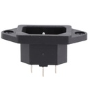 IEC C14 Panel Mount AC Socket – 3-Pin, DB-14-1F-HW, 10A 250V