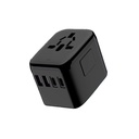 Universal Multi Standard Fast Charging Travel Adapter - Black