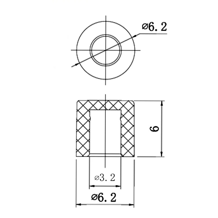 DPDT Mini Push Button Switch – 6-Pin, Latching (8x8x13 mm, Self-locking Type)