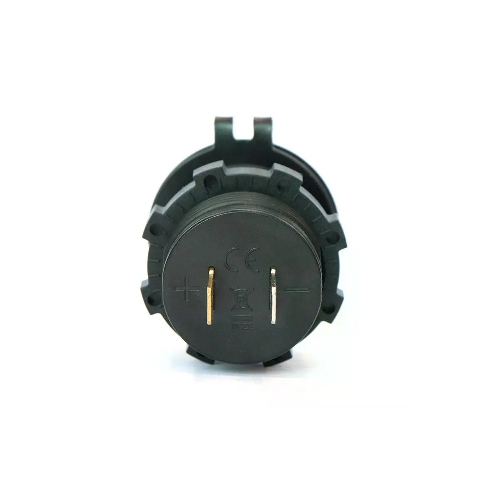 Dual USB QC 3.0 Charger Socket, 12V/24V, 36W, Water-Resistant with Power Switch