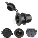 12V 24V Water Resistant Cigarette Lighter Socket with Fuse, Universal for Car, Boat, Motorcycle, RV