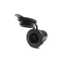 12V 24V Water Resistant Cigarette Lighter Socket with Fuse, Universal for Car, Boat, Motorcycle, RV