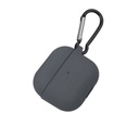 Skyddsfodral i silikon för Apple AirPods 3 med metallkrok  (grå)