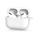 Skyddfodral i silikon för Apple AirPods Pro 2 med metallkrok (vit)