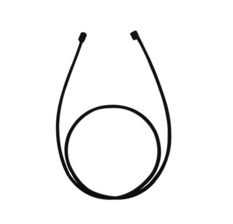 Hörlurar Hörlursrem för Apple Airpods fodertillbehör-anti lost silikon rep bluetooth hörlurar kabel (Svart)