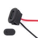 USB Type-C-kontakt hona med kortspänne 3A högströmssnabbladdningsuttag USB-C-laddningspluggkontakt