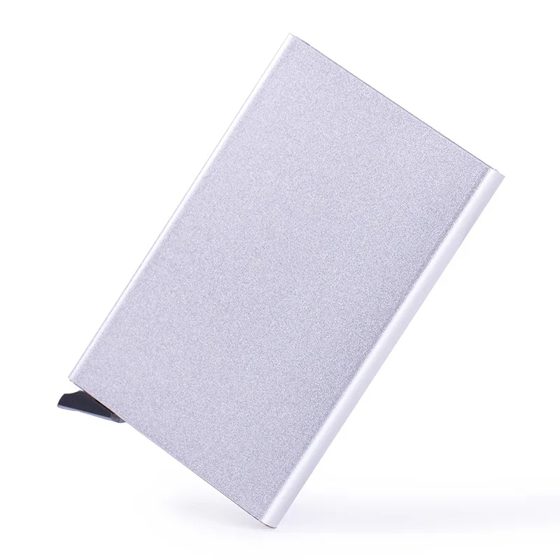 RFID-beskyttelse Aluminiumskortholder (sølv)