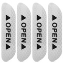 Reflective car door sticker (silver)