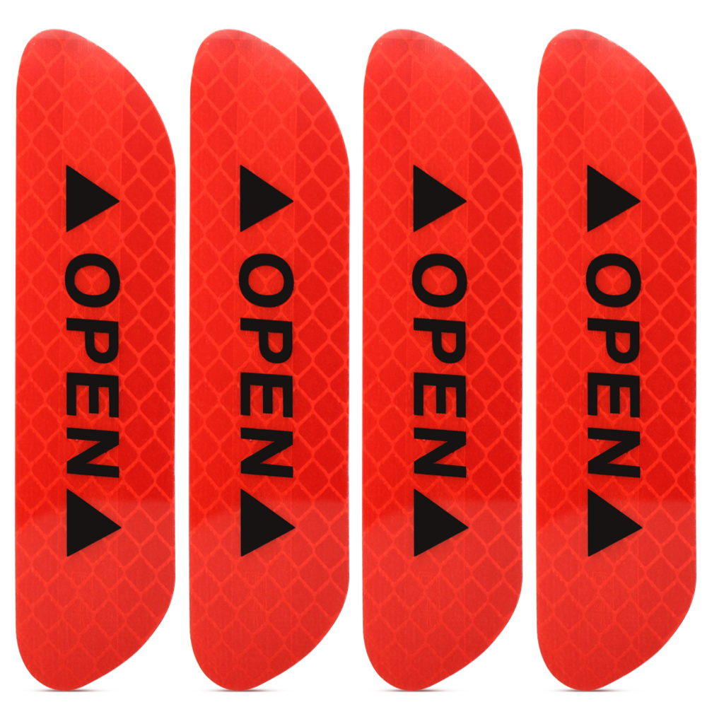 Reflective car door sticker (red)
