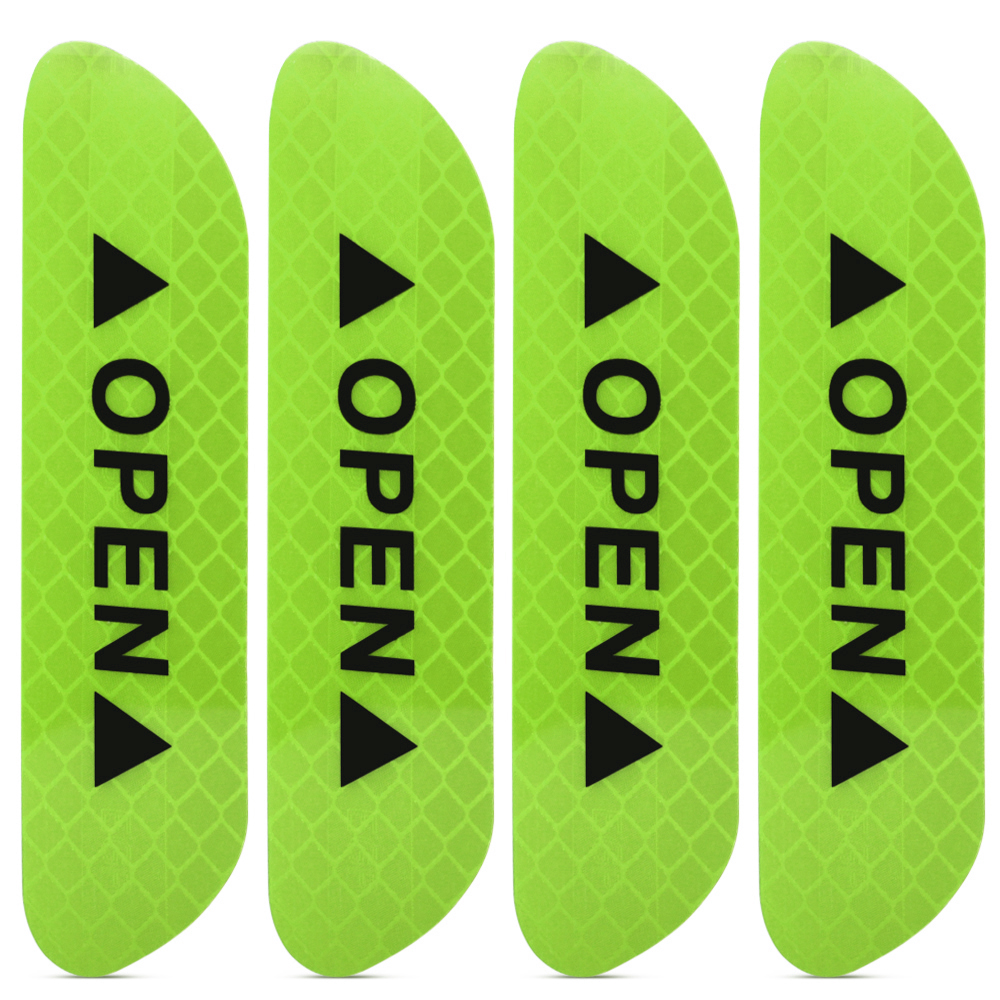 Reflective car door sticker (green)