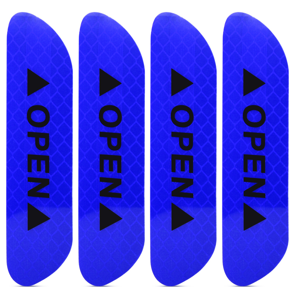Reflective car door sticker (blue)