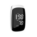 Genopladelig klinisk pulsoximeter, iltmåler (hvid)