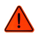 Reflective warning triangle sticker (orange)