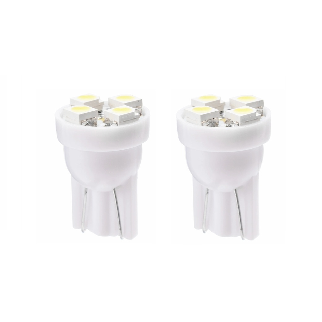 LED-lampe W5W/T10, 12 V (4-SMD, 2 stk.)