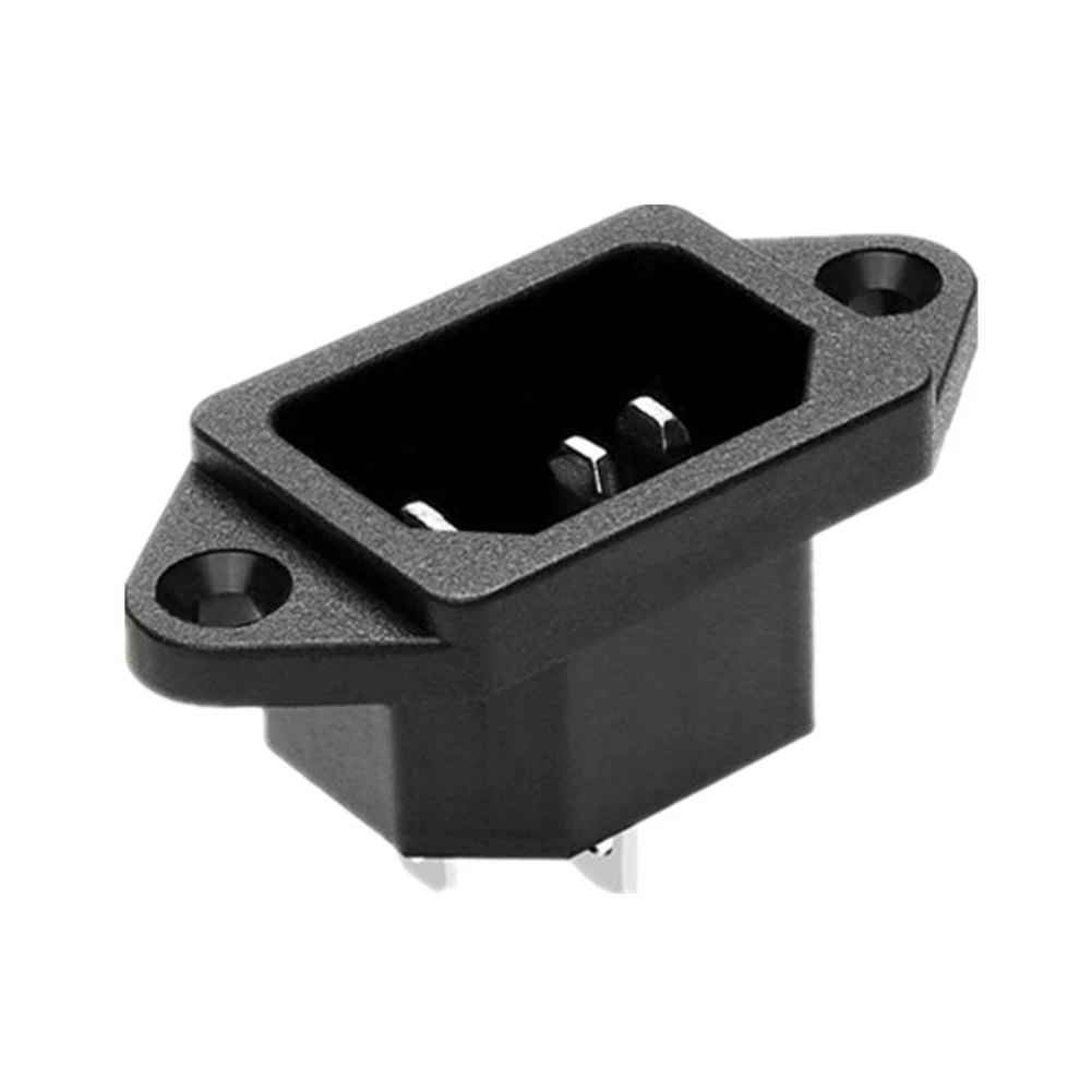 IEC C14 Panelmonteret Strømstik – 3-polet, DB-14-1F-HW, 10A 250V