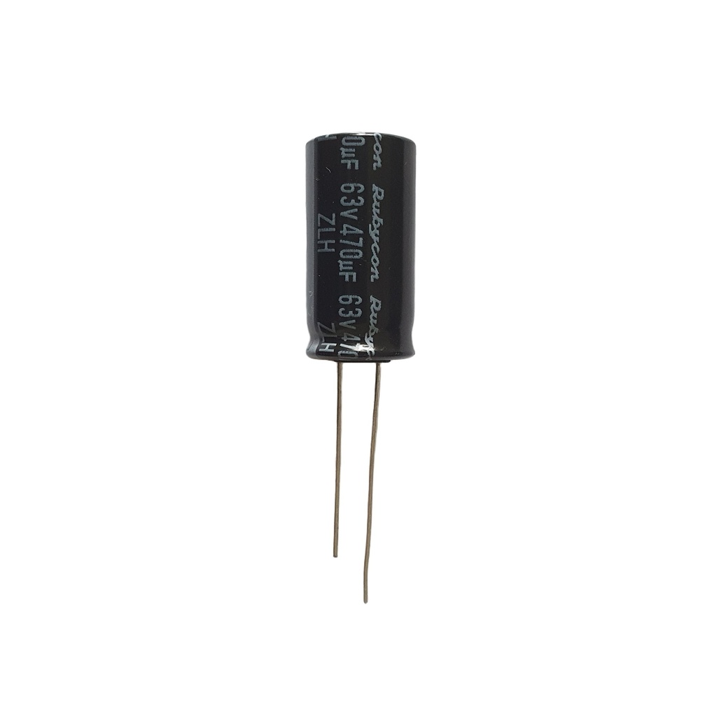 Rubycon ZLH 63V470µF Radial 12,5x25mm Lav ESR