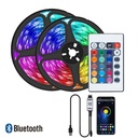 RGB LED-nauha kaukosäätimellä ja Bluetooth-mobiiliohjauksella (10m)