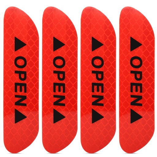 Reflective car door sticker (red)