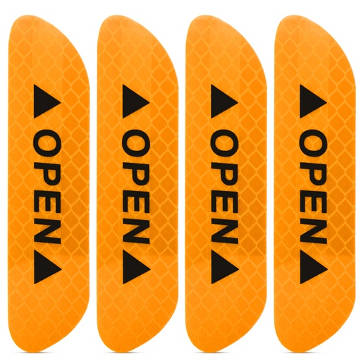 Reflective car door sticker (yellow)