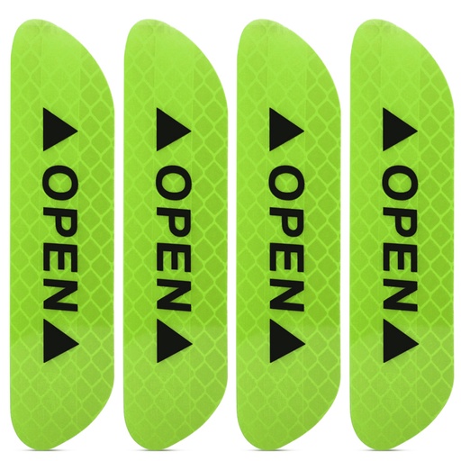 Reflective car door sticker (green)
