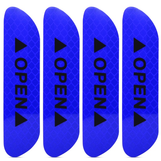 Reflective car door sticker (blue)