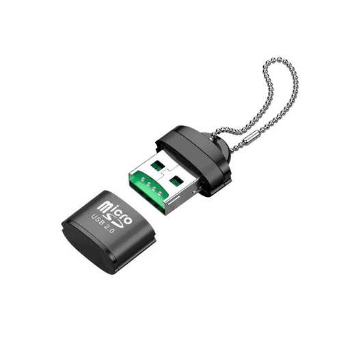 Mini Micro SD/TF-kortläsaradaptern till USB 2.0 Type-A