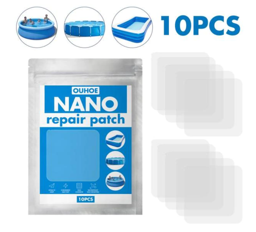 Nano reparationsplaster til pool, oppustelig båd, badering