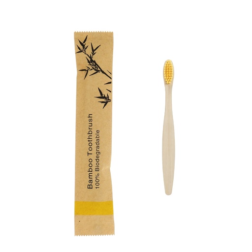 Eco-Friendly Bamboo Toothbrush Medium (yellow)