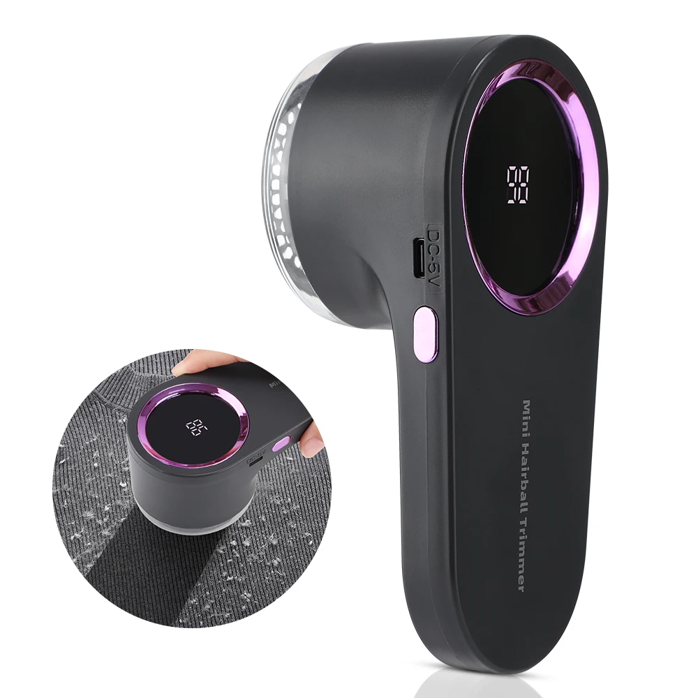Portable Electric Lint Remover with LED Display – Rechargeable Fabric Shaver for Hairball and Fluff Removal