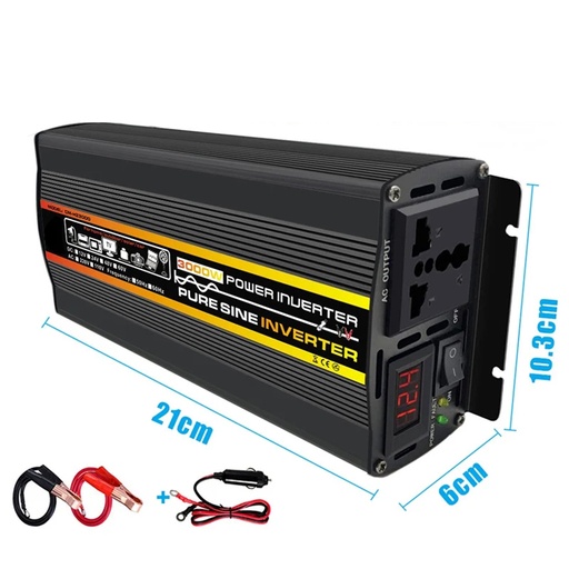 DC12V-AC220V Ren Sinusbølge Inverter (500W)