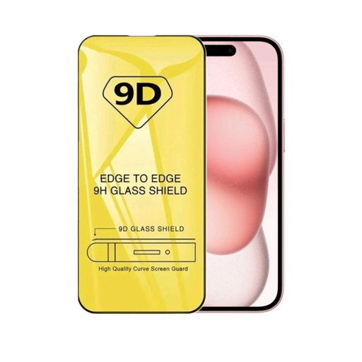 iPhone 15 fulddækkende skærmbeskyttelse Edge