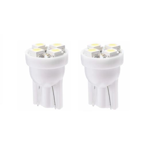 LED-lampe W5W/T10, 12 V (4-SMD, 2 stk.)