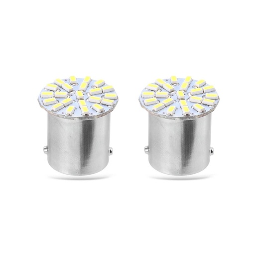 LED-lampe (P21/5W, BA15s) – 12V (2 stk)
